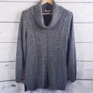 3/$15 Calvin Klein Heathered Gray Cowl Neck Sweater Size small